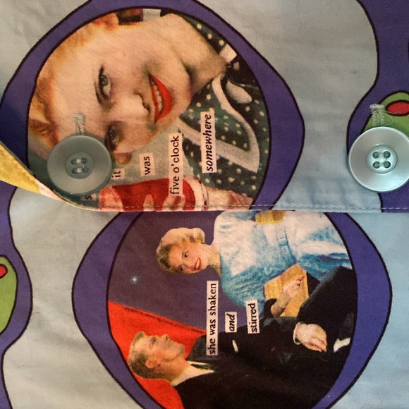 Large Cat’s Pajamas shirt & pant set for men. Bartender pattern. - Picture 2 of 7